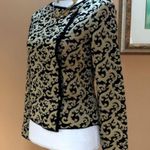 Metallic Gold and Black Knit Sweater Size 42 Photo 4