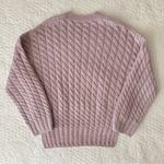 Theory Karenia Cable Knit Felted Wool Cashmere Blend Crewneck Sweater Photo 8