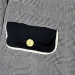 Escada Glen Plaid Wool Silk Skirt Suit Size EU 38 US 8 Black White Photo 8