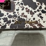 Betsey Johnson Western Brown & Black Cow Crossbody Bag with Heart Accents Charms Photo 6