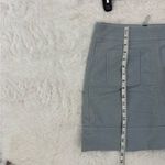 Boden Light Blue Front Pockets Cotton Back Zip Mini Skirt Size 8 Gray Photo 7