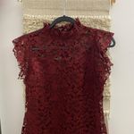 Nordstrom Burgundy Lace Dress Photo 2