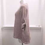 Belle France Lace Back Sweater in Blush Pink, Size L EXCELLENT! Retail $138 Pink Size L Photo 2