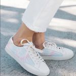 Soludos New Anthropologie  Tie‎ Dye Classic Leather Sneakers Women's Size 7 Ibiza Photo 2