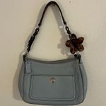 Coach  Vintage y2k Chelsea 8E99 Powder Blue leather bag brown strap Photo 13