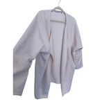 Athleta Cozy Karma Open Front Wrap Cardigan Medium Cream Minimalist Cozy Lounge Photo 5