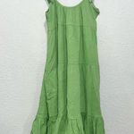 Marine layer  Jude Flutter Sleeve Dress In Jade Sheen Photo 5
