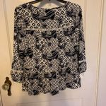 Crown & Ivy  elephant ruffle botton shirt XS Photo 2