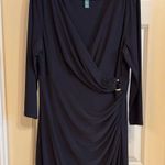 Lauren Ralph Lauren Sheath Dress in Black Size 16 Photo 1