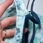 PELETON Blue Diamond Tie Dye V Back Sportsbra Small Gym Workout Active‎ Comfy Photo 7