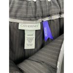 Catherines  Black Pin Stripe Jayne Plus 22WP Slacks Trouser Pants Adjustable Photo 7