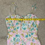 ASTR  The Label Verana Slip Midi Dress Pink Turquoise Floral M Photo 9