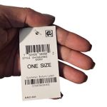 Charter Club White Knit Scalloped Crochet Pom Pom Trim Scarf Women Sz OS Photo 2