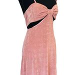 ZARA Topshop Peach Cutout Dress NWT | Size Small (4-6) | Bow, Side Cutouts, Shimmer Photo 1