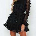 Hello Molly NWT  finally home dress black XS - AU 6 mini floral appliqué Photo 3