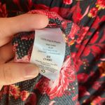 Terra & Sky  Womens 14W Black Floral Midi Dress Dark Romantic Cottage Whimsigoth Photo 9