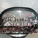 Victoria's Secret Clear Sequin Makeup Bag Photo 0