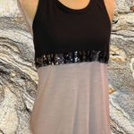 PINK - Victoria's Secret Pink brand black and white tank with sequins Photo 0