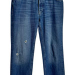 Free People  We the Free Denim Jeans Women 27 Blue Med Wash Distressed Button Fly Photo 0