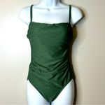 Kona Sol  One Piece Textured Green Swim Suit Size S Photo 2