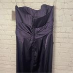 David's Bridal Purple Strapless Formal Dress with Jacket Size 10/12 column Photo 10