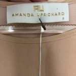 Amanda Uprichard  Gibson Dress Cold Shoulder Lace Up Bisque New Small Photo 4