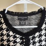 Sutton Studio Houndstooth Black White Cardigan 100% Merino Wool Petite Small‎ Size undefined Photo 3