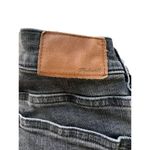 Madewell Black Jeans 9" High Rise Skinny Destroyed Holes Raw Hem Sz 26 Tall Photo 3