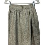 American Vintage 80's high waisted wool skirt, grey flecked black, brown xs Photo 12