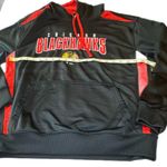 Large Chicago Blackhawks Hoodie Sweatshirt NHL Licensed Sports Fans Hockey Red Photo 2