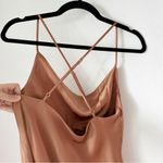 Show Me Your Mumu Tuscany Slip Maxi Dress in Copper Luxe Satin Size Medium Photo 5