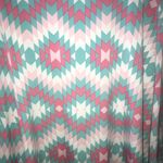 LuLaRoe  Skirt Azure in Geometric Aztec Pattern Sz 2X NWT Pastel Pink Green White Photo 1