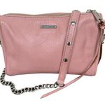 Rebecca Minkoff Mini Rocker 5 Zip Pink Crossbody Bag Chain Zipper Detail Photo 0