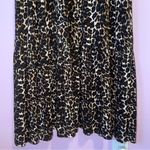 Baukjen Size 14 Maxi Dress Leopard Print Long Sleeve Soft Stretch Jersey Knit Brown Photo 3