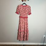 Avara pink floral paisley tiered maxi dress Size XS Photo 4