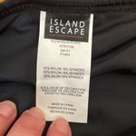 Island Escape Mariposa Ruffled Ruched Swimsuit Skirt size 10 NWT Black Photo 6