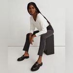 Madewell Stovepipe Jeans in Banberry Wash: Raw-Hem Edition | Faded Black Grey 29 Photo 2