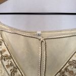 Fairy Floral Lace Embroidered Open Shoulder Cream Lace Flowy Dress Size XL Photo 4