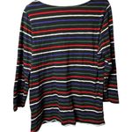 Old Navy  Women's Casual Style Long Sleeve Multi-color  Striped Blouse Sz L Photo 4