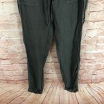 Joie  Martesha Linen Drawstring Pant In fatigue Photo 3