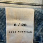 Good American  Womens Blue Denim Flare Jeans Size 6 28 Distressed High Rise Photo 6