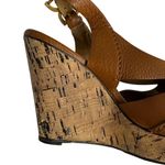 Chloé Chloe Brown Platform Sandals size 6.5 Renna Leather Ankle Strap Cork Wedge Photo 7