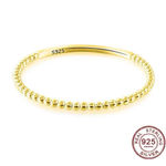 Boutique Dainty 14k Gold Plated S925 Bead Ball Ring‎ Jewelry, Size 6 Photo 11