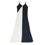 Revolve Conditions Apply Womens Avimaria Colorblock Black White Slip Sundress Maxi Dress Photo 15