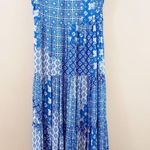 Anthropologie Cloud Nine Maxi Dress x Raga Blue/White Sleeveless Photo 5