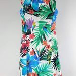 Etcetera Tropical Sleeveless Sheath Dress Back Zip Floral Lined Size 2 Photo 4