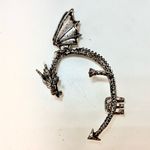 Dolls Kill NEW - Fantasy Gothic Silver Dragon Ear Cuff - Statement Jewelry Photo 1