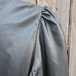 ZARA  Black Faux Leather Wrap Mini Dress Photo 6