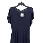 LA Made Blue Short Sleeve Jersey Knit Jumpsuit Size Small New Photo 1