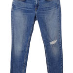 Rag and Bone  Light Wash Low-Rise Slim Boyfriend Distressed Cropped Jeans Size 28 Photo 0
